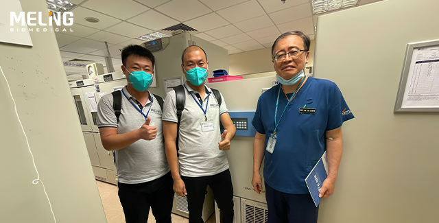 Les congélateurs biomédicaux Meling fonctionnent bien à l'hôpital de Singapour