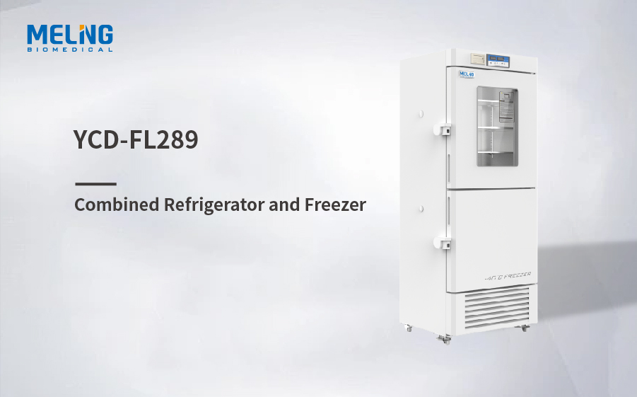 2 ~ 8 ℃ / -10 ~ 25 ℃ Réfrigérateur congélateur 289L pour plasma sanguin, réactif, etc.
